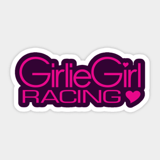 Girlie Girl Racing Sticker